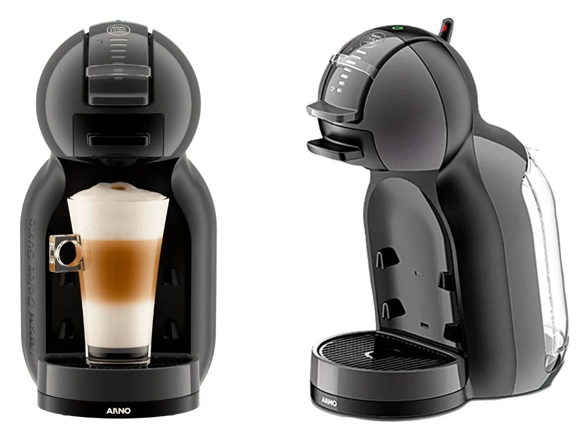 Cafeteira Nescafe Dolce Gusto Mini Me Cinza e Preta Automatica