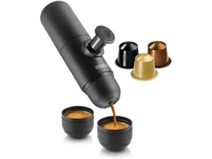 Cafeteira Portátil em Cápsula Minipresso 70ml Wacaco Preta