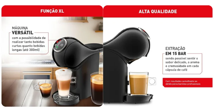 Cafeteira Arno Dolce Gusto Genio S Plus em destaque na bancada de uma cozinha.