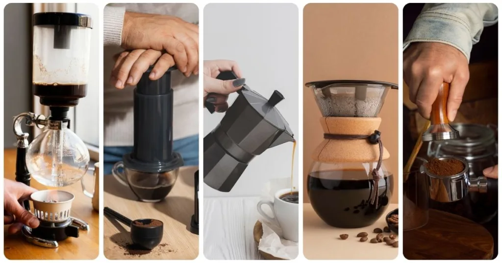 5 dos vários métodos de preparo de café - Grão em casa